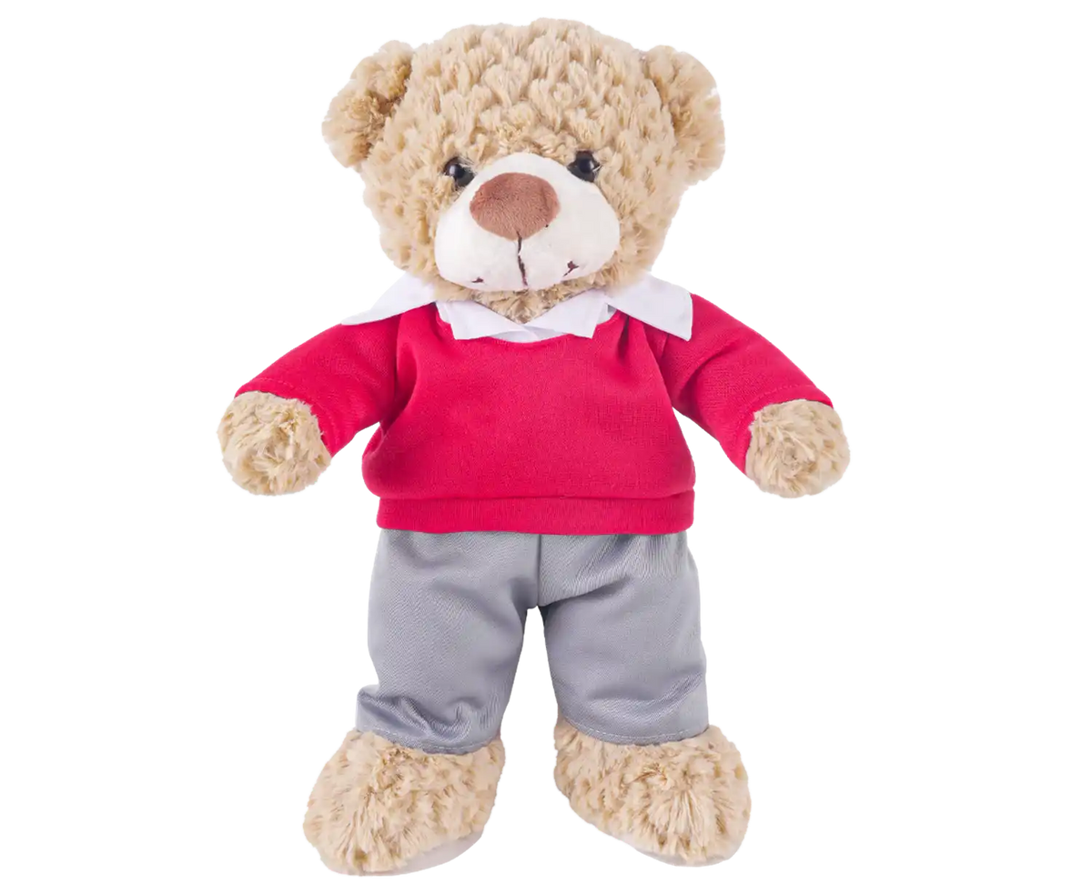 Boys Red School Uniform Teddy Bear Outfit Make a Bear
