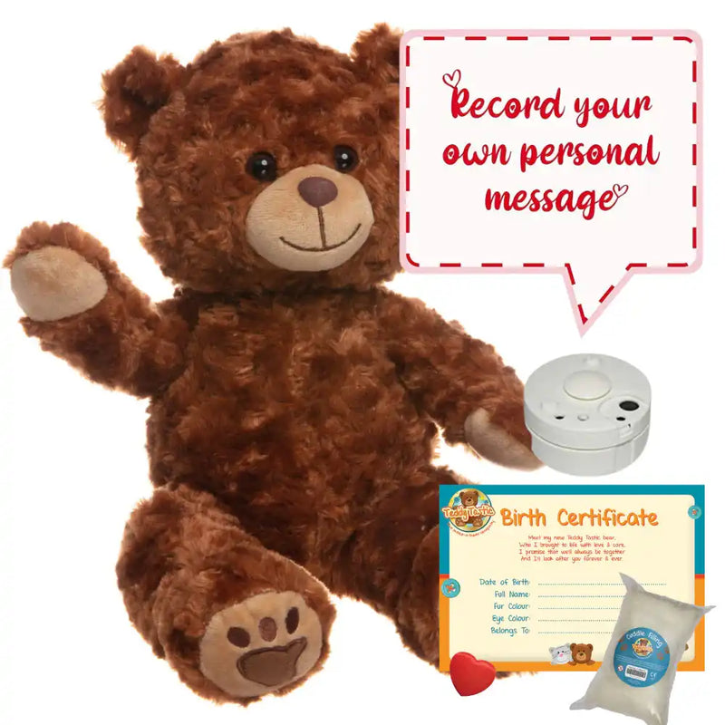 Make a Bear - Charlie Chestnut Brown Bear - Recordable None Make a Bear
