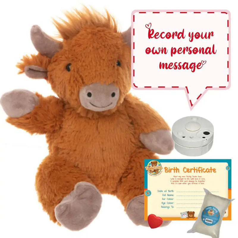 Make a Bear - Hippie The Highland Cow - Recordable None Make a Bear