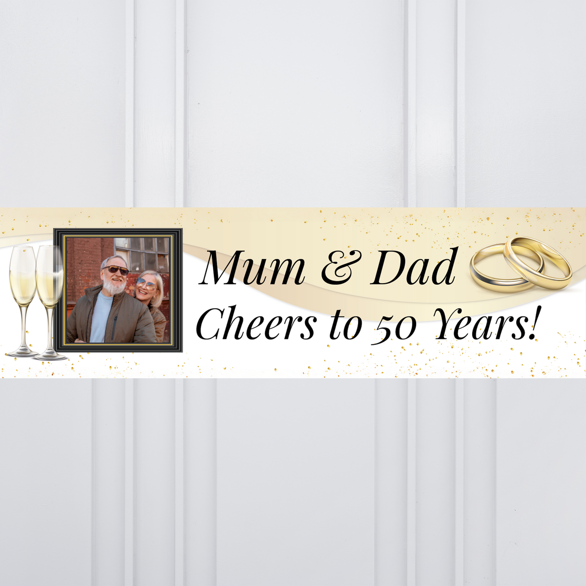 Anniversary Photo Personalised Party Banner Personalised Banner
