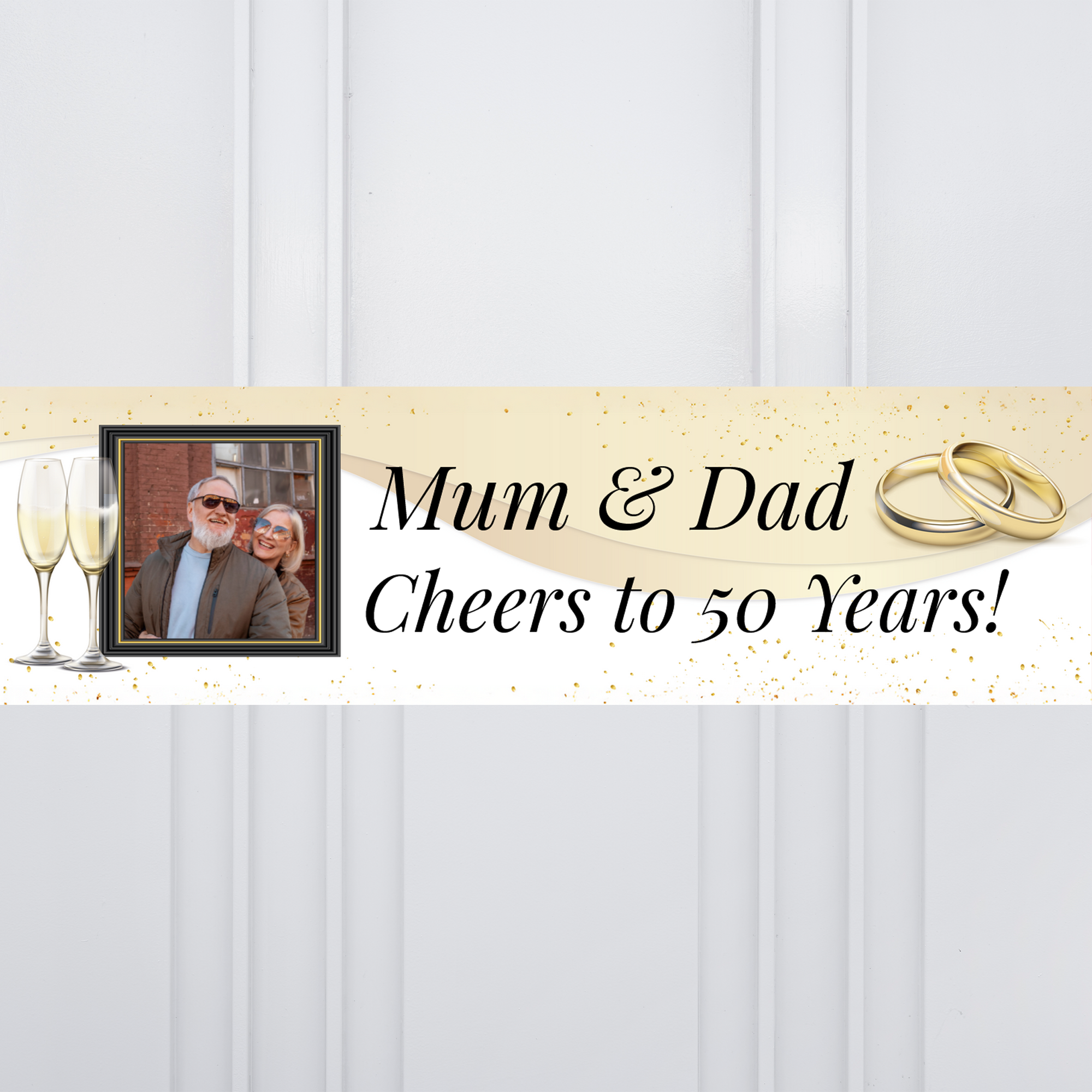 Anniversary Photo Personalised Party Banner Personalised Banner