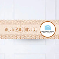 Art Deco Personalised Party Banner Yes Personalised Banner
