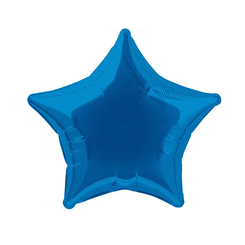 Royal Blue Star Foil Balloon - 20"
