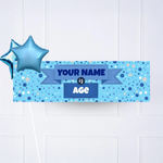 Blue Age Personalised Party Banner