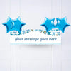 Blue Bunting Personalised Party Banner No 4 Balloons Personalised Banner