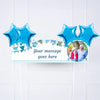 Blue Bunting Personalised Party Banner Yes 4 Balloons Personalised Banner