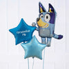 Personalised Inflated Balloon Bunch - Bluey Personalised Balloons