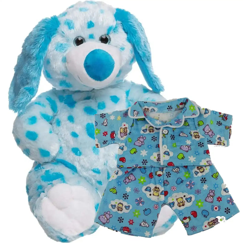 Make a Bear - Bluey The Spotted Dog - Recordable Blue PJs Make a Bear