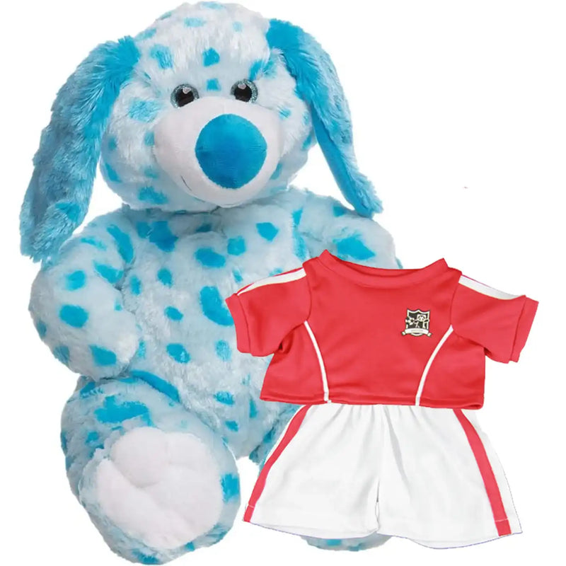 Make a Bear - Bluey The Spotted Dog - Recordable Red Football Kit Make a Bear