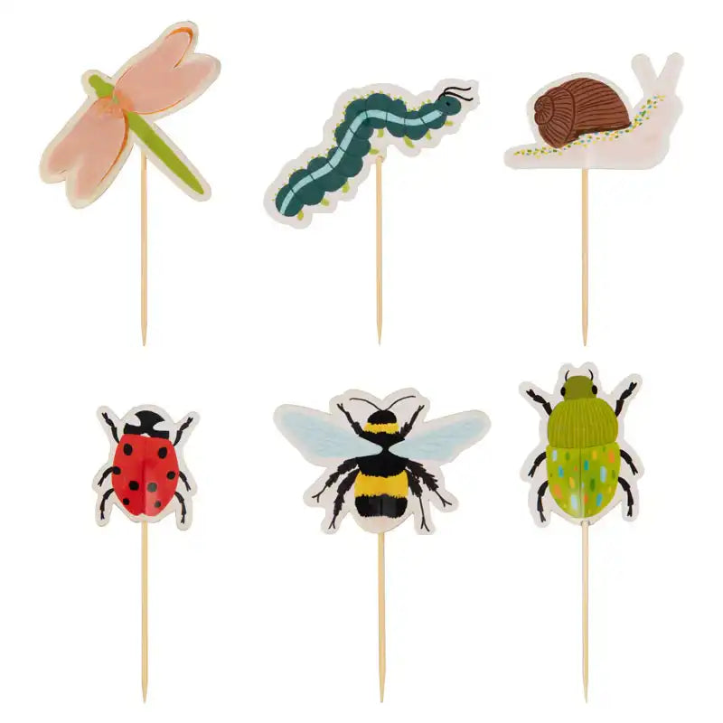 Bug Party Cupcake Toppers (x12) Kids Party