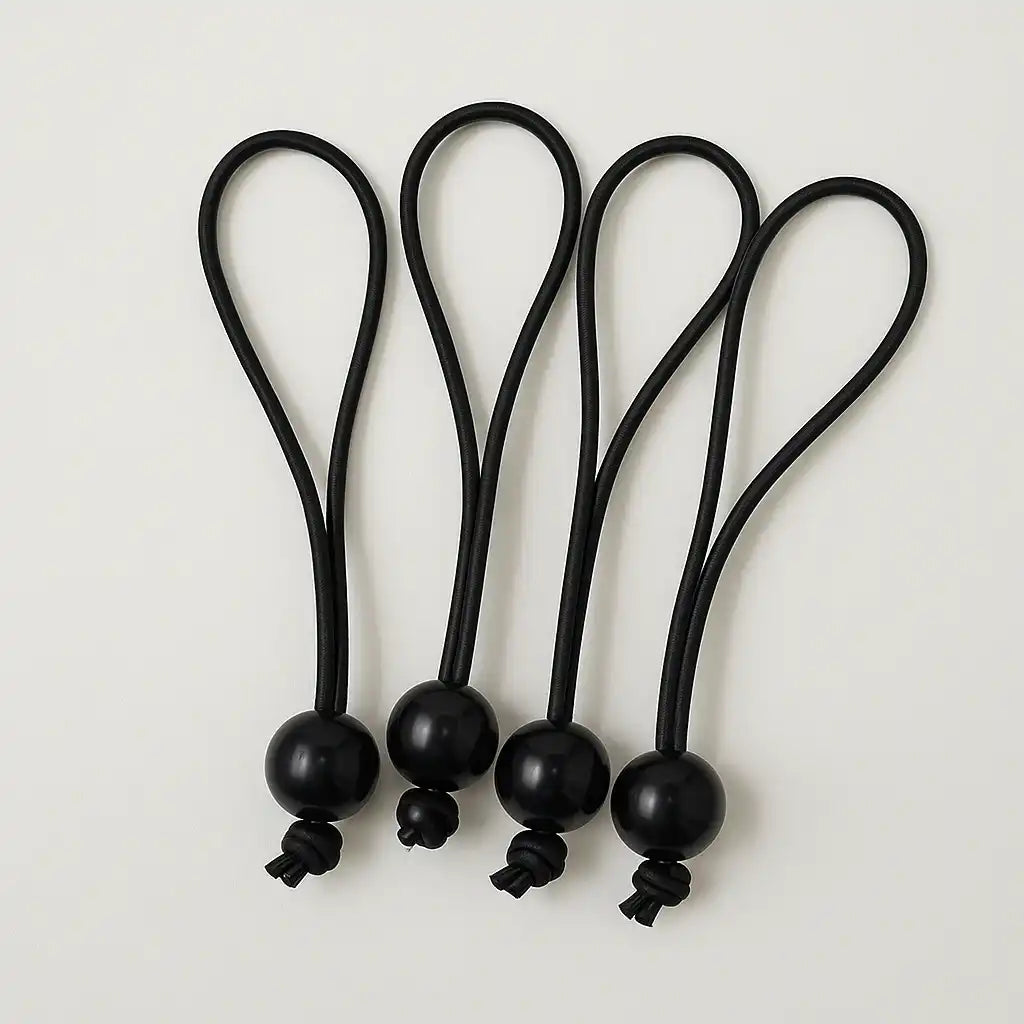 Banner Bungee Cords Pack of 4 Black Party Pieces