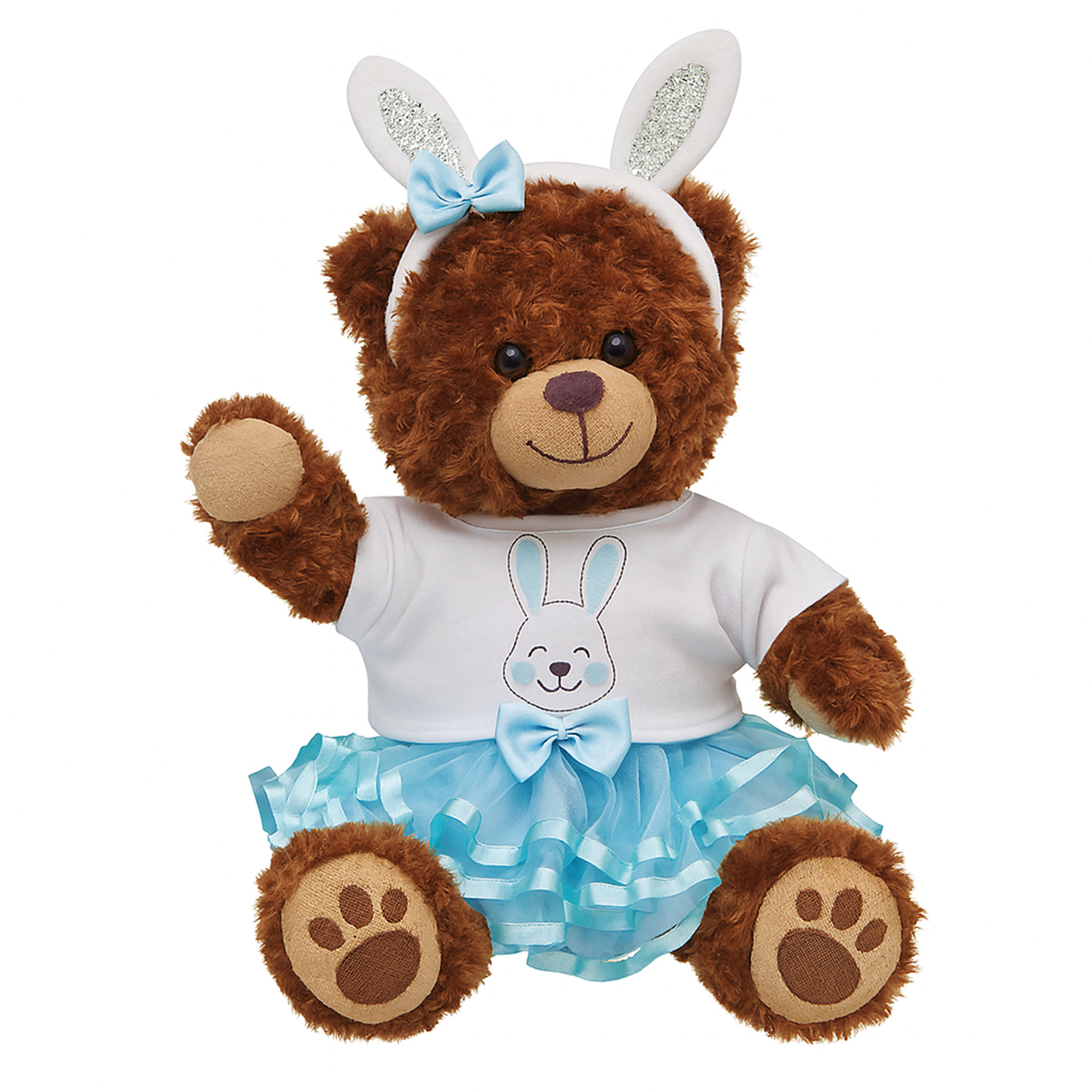 Teddy Bear Outfit - Blue Bunny Tutu Outfit