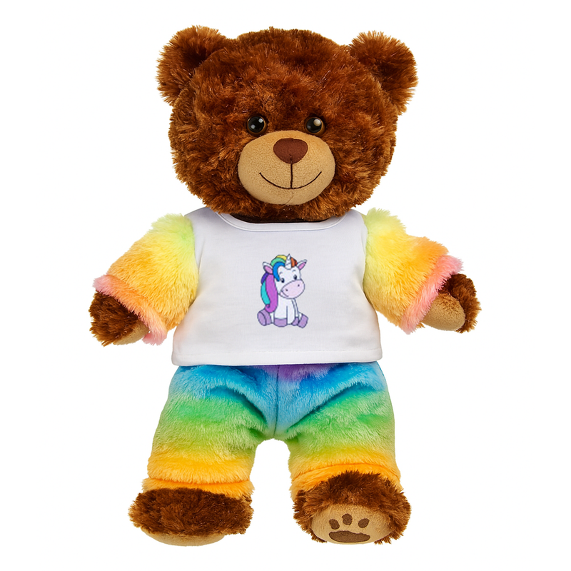 Cosy Pyjamas Rainbow Unicorn PJ Teddy Bear Outfit Make a Bear