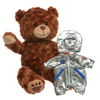 Make a Bear - Charlie Chestnut Brown Bear - Recordable Astronaut Outfit Make a Bear
