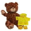 Make a Bear - Charlie Chestnut Brown Bear Duck raincoat Make a Bear