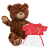 Make a Bear - Charlie Chestnut Brown Bear Red Football Kit Make a Bear