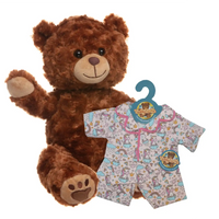 Make a Bear - Charlie Chestnut Brown Bear - Recordable Unicorn PJs Make a Bear