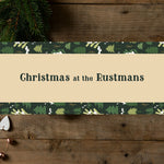 Personalised Table Runner - Christmas Forest Nude