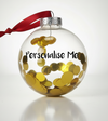 Personalised Christmas Bauble Black Party Pieces