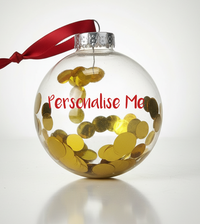 Personalised Christmas Bauble Red Party Pieces