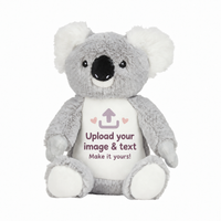 Add your Photo Personalised Koala Teddy