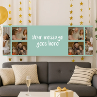 Coloured Collage Personalised Party Banner Personalised Banner
