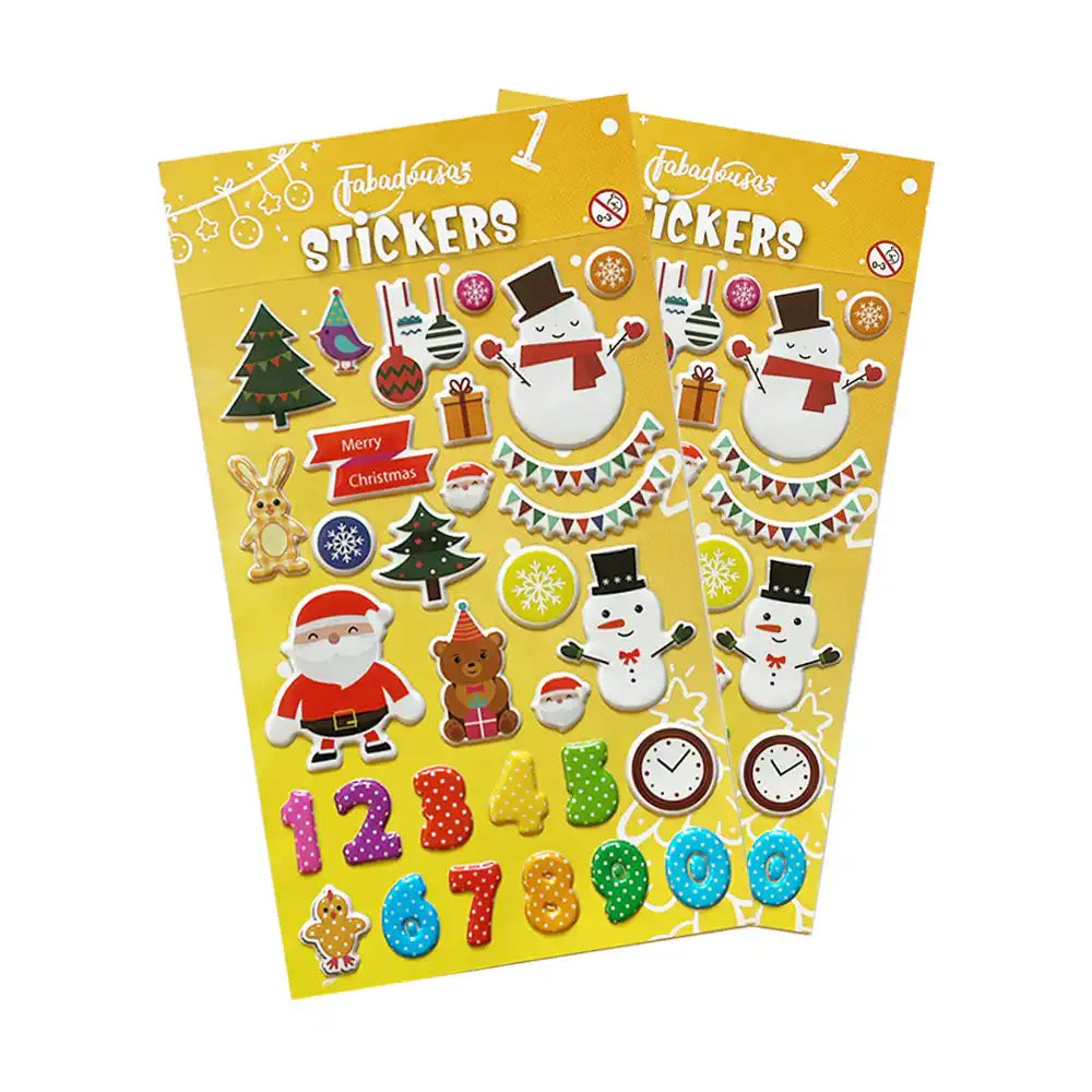 Countdown to Christmas Stickers (Pack of 3 Sheets) Own Brand