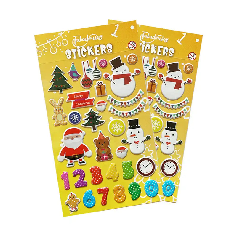 Countdown to Christmas Stickers (Pack of 3 Sheets) Own Brand