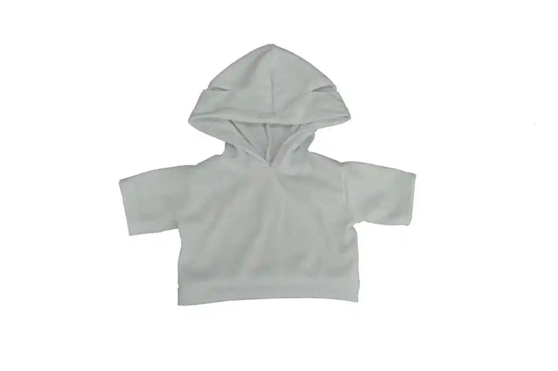 White Hoodie Teddy Bear Outfit Make a Bear