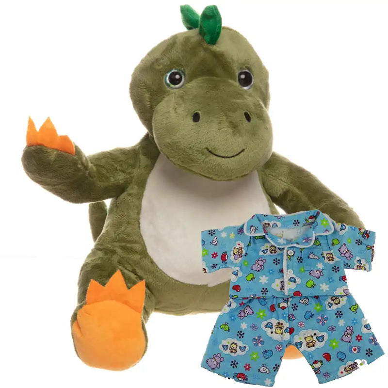 Make a Bear - Deno the Dinosaur Blue PJs Teddy Bears