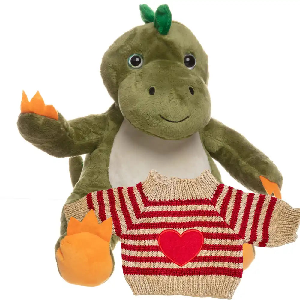 Make a Bear - Deno the Dinosaur Heart Jumper Teddy Bears