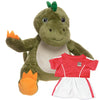 Make a Bear - Deno the Dinosaur - Recordable Red Football Kit Teddy Bears