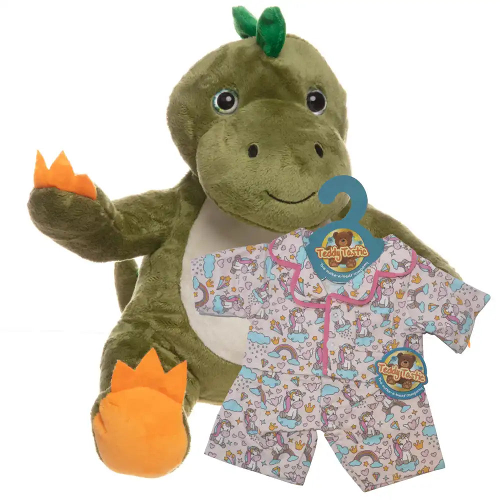 Make a Bear - Deno the Dinosaur Unicorn PJs Teddy Bears