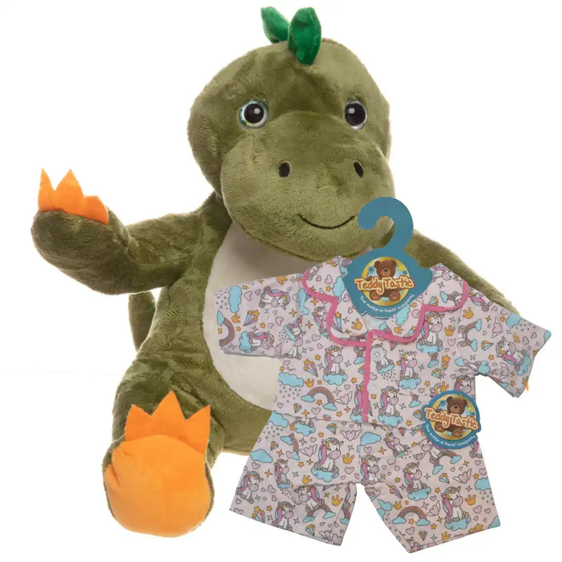 Make a Bear - Deno the Dinosaur Unicorn PJs Teddy Bears