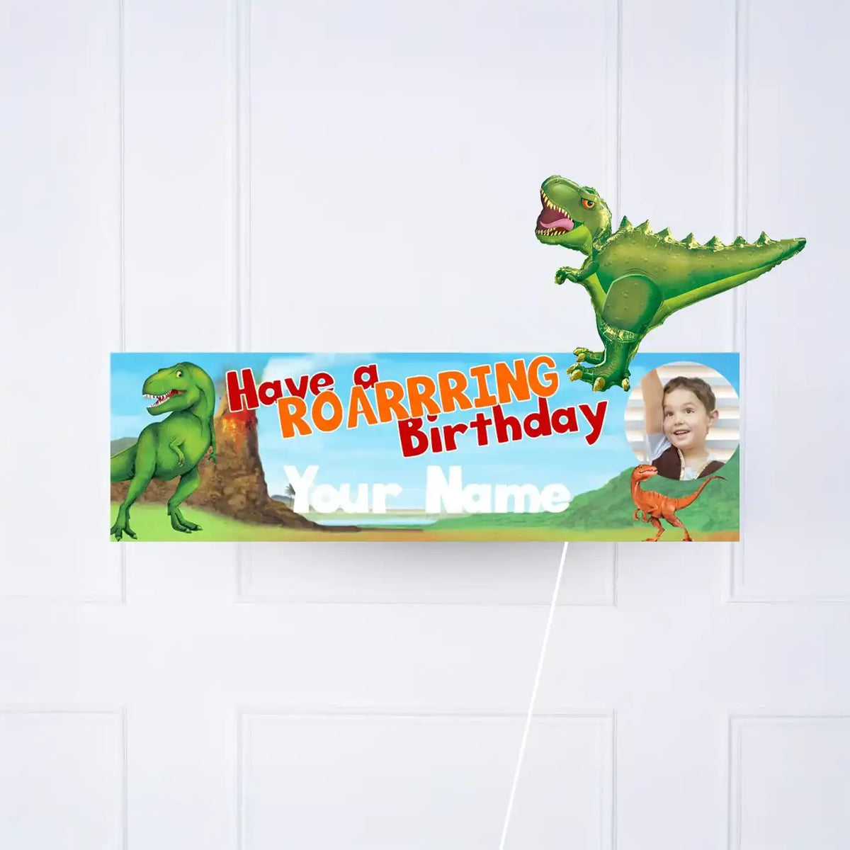Dinosaur Roar Personalised Party Banner Personalised Banner