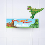 Dinosaur Roar Personalised Party Banner