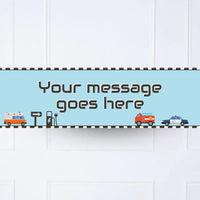 On The Road Personalised Party Banner No None Personalised Banner