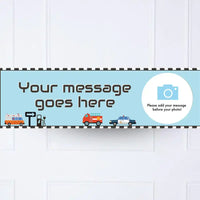 On The Road Personalised Party Banner Yes None Personalised Banner