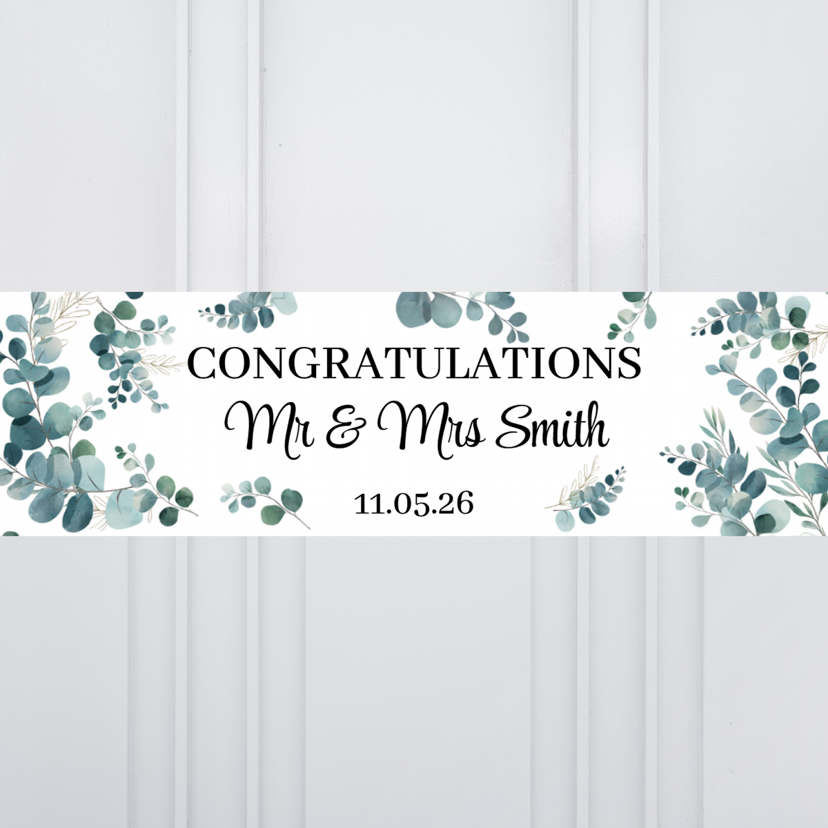 Eucalyptus Personalised Party Banner Personalised Banner