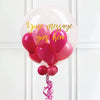 Personalised Bubble Balloon in a Box – Flamingo Pink