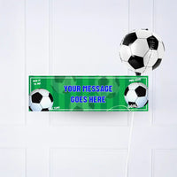 Football Mania Personalised Party Banner Blue No Yes add balloon Personalised Banner