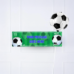 Football Mania Personalised Party Banner Blue