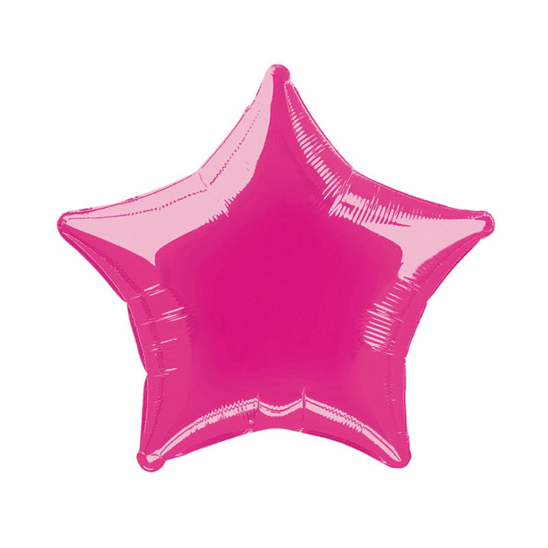 Magenta Pink Star Foil Balloon - 20"