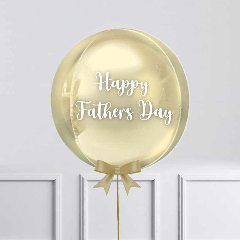 Personalised Orb Balloon - Gold