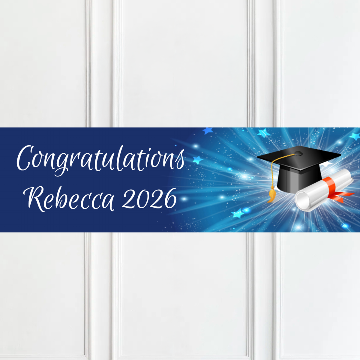 Graduation Personalised Party Banner Personalised Banner