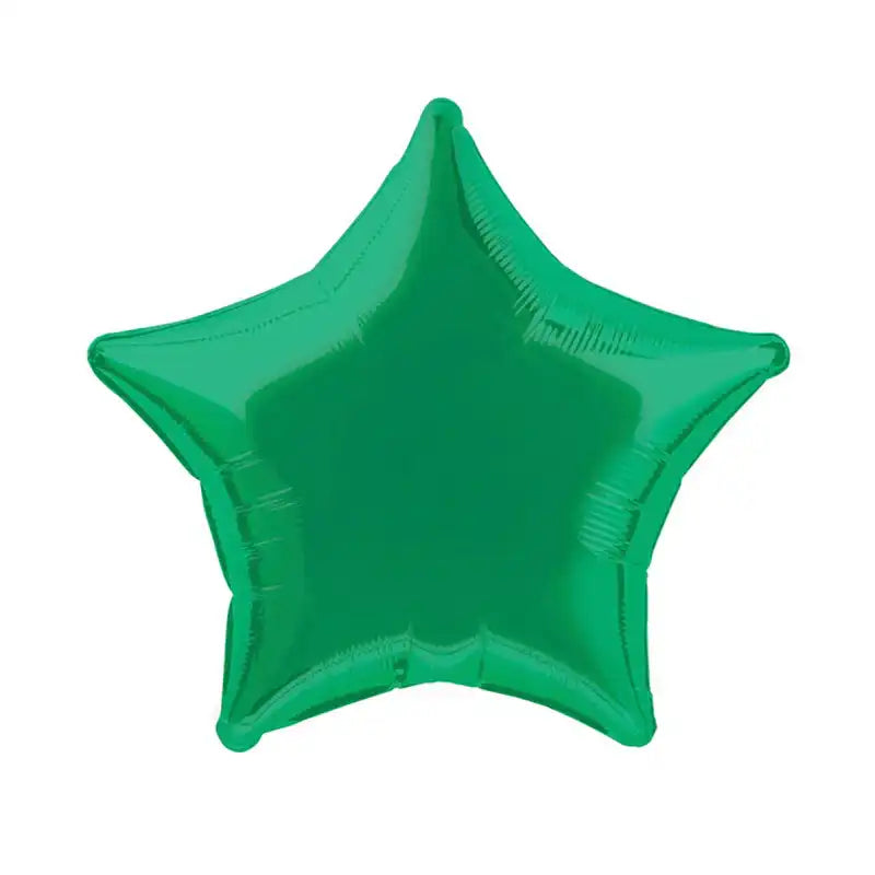 Green Star Foil Balloon - 20" General Party