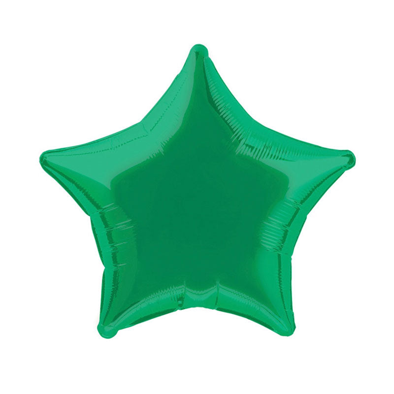 Green Star Foil Balloon - 20"