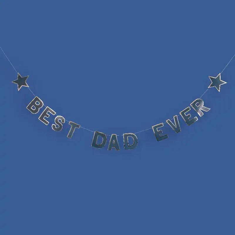 Best Dad Ever Gold Banner (2.5m) Father's Day