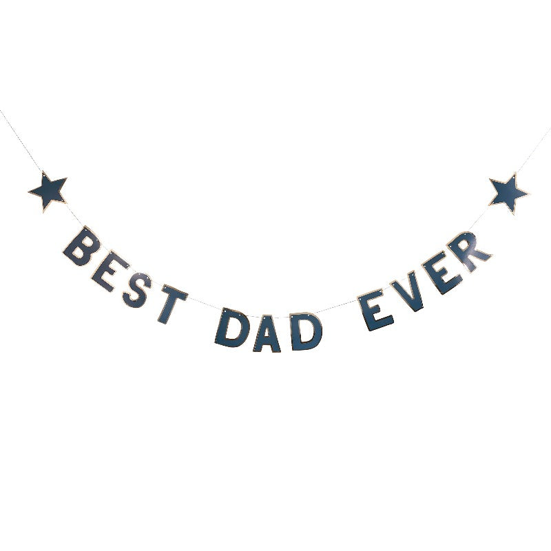 Best Dad Ever Gold Banner (2.5m)