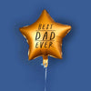 Best Dad Ever Foil Gold Star Balloon Father's Day